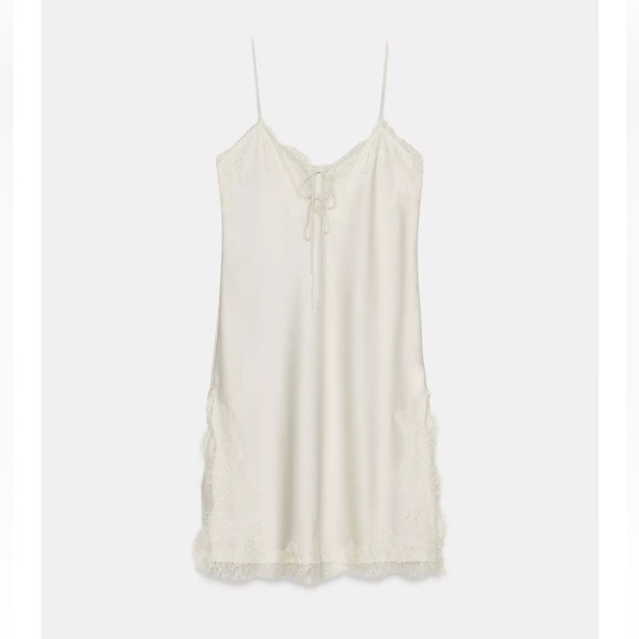 NEW Zara LACE SLIP DRESS - Picture 2 of 7